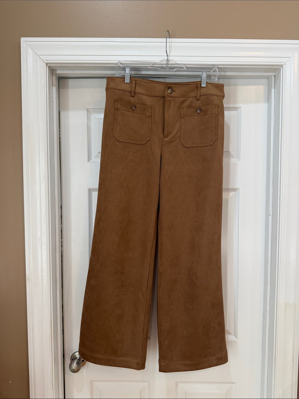 Loft the Palmer wide leg ankle, suede size 10 TALL. NWOT